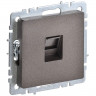 Розетка компьютерная RJ45 кат.5E IEK Brite РК10-БрТБ темная бронза