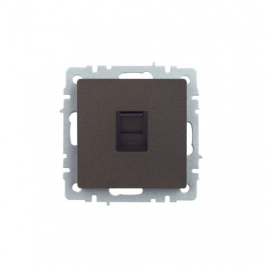 Розетка компьютерная RJ45 кат.5E IEK Brite РК10-БрТБ темная бронза — Multielectrika