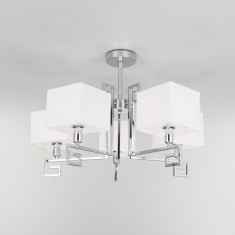 Потолочная люстра с абажурами 60115/5 хром &mdash; Multielectrika
