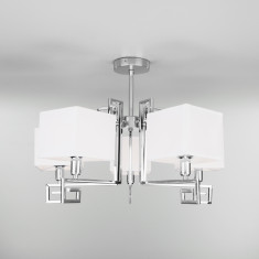 Потолочная люстра с абажурами 60115/5 хром &mdash; Multielectrika
