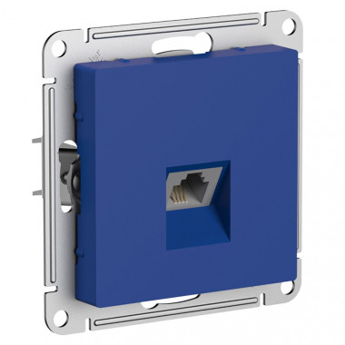 Розетка RJ-11 Systeme Electric AtlasDesign, аквамарин — Multielectrika