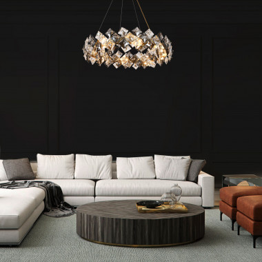 Умная подвесная хрустальная люстра 371 Strotskis Smart — Multielectrika