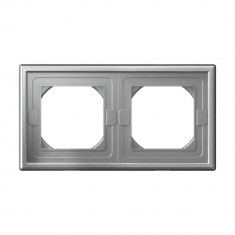 Рамка на 2 поста Systeme Electric ArtGallery Aqua IP44, алюминий &mdash; Multielectrika