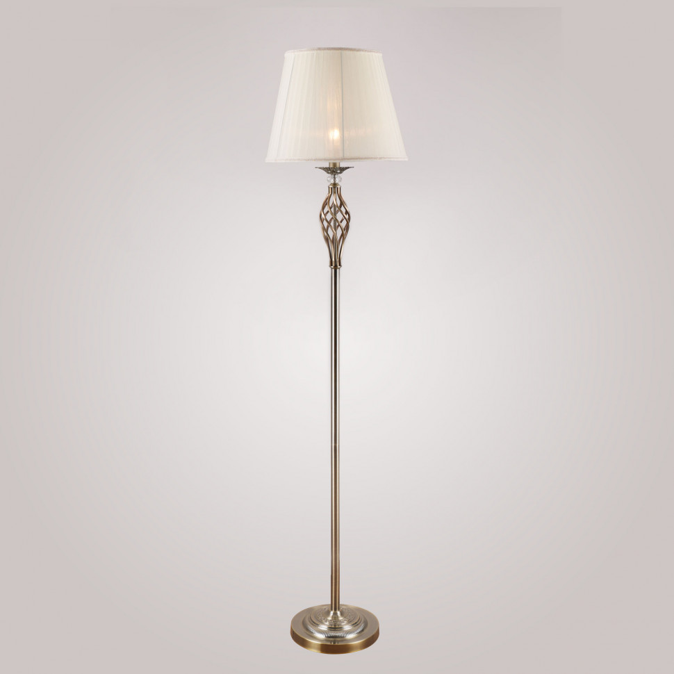 Торшер с абажуром античная бронза 01003/1 античная бронза фото 1 — Multielectrika