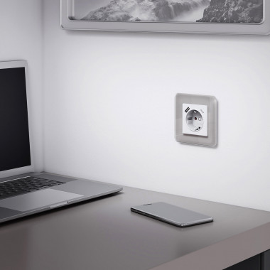 Рамка из стекла на 1 пост Elite дымчатый W0012417 — Multielectrika