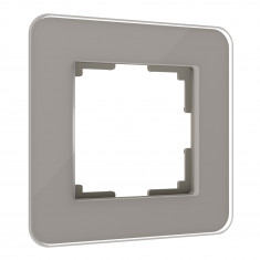 Рамка из стекла на 1 пост Elite дымчатый W0012417 &mdash; Multielectrika