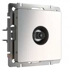 ТВ розетка оконечная (глянцевый никель) W1183002 &mdash; Multielectrika