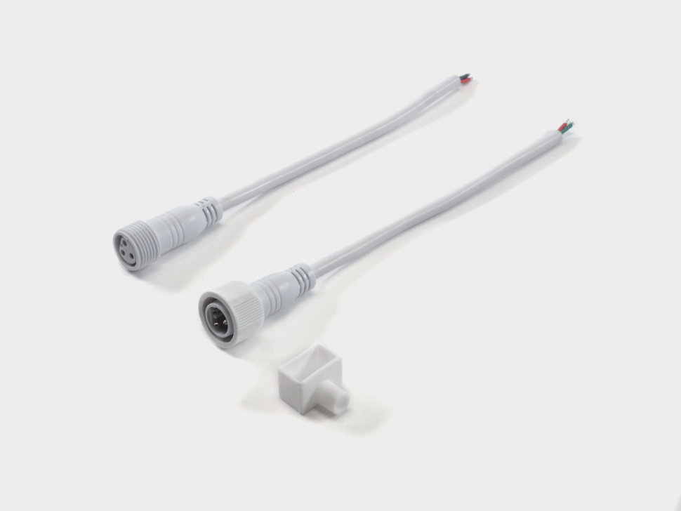 Силиконовая заглушка с нижним выводом провода для ленты NE560, END-1018-B фото 1 — Multielectrika