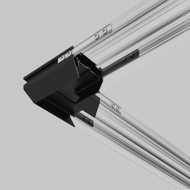 Basic System Коннектор угловой для монтажа в натяжной потолок однофазного шинопровода черный 85235/00 — Multielectrika