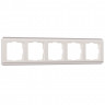 Рамка из поликарбоната на 5 постов Stream перламутровый W0052113