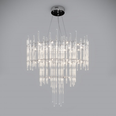Подвесная светодиодная люстра с пультом управления и декором из акрила 91102 LED &mdash; Multielectrika