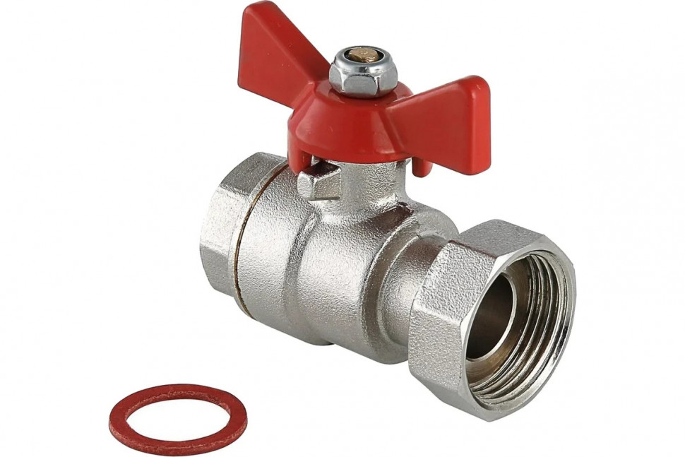 Шаровой кран Valtec с накидной гайкой 1/2"x3/4" внутренняя-внутренняя VT.241.N.0405 фото 1 &mdash; Multielectrika