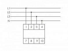 Указатель напряжения (измерения и отображения на светодиодной шкале величины напряжения в трехфазной сети переменного тока) WN-723 &mdash; Multielectrika