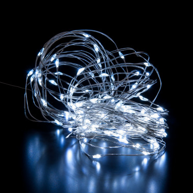 Светодиодная гирлянда нить &quot;Роса&quot; белый 10м IP20 400-008 белый — Multielectrika