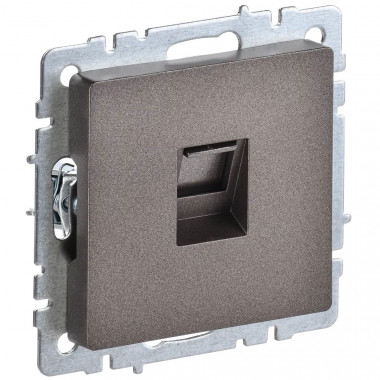 Розетка компьютерная RJ45 кат.6 IEK Brite РК11-БрТБ темная бронза — Multielectrika