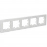 Рамка на 5 поста IEK Brite РУ-5-Бр белый рифленый