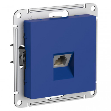 Розетка RJ-45 Systeme Electric AtlasDesign кат. 5Е, аквамарин — Multielectrika