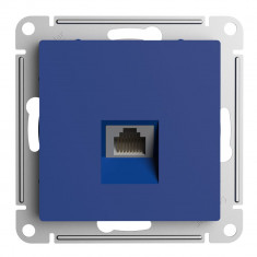 Розетка RJ-45 Systeme Electric AtlasDesign кат. 5Е, аквамарин &mdash; Multielectrika