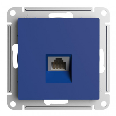 Розетка RJ-45 Systeme Electric AtlasDesign кат. 5Е, аквамарин — Multielectrika