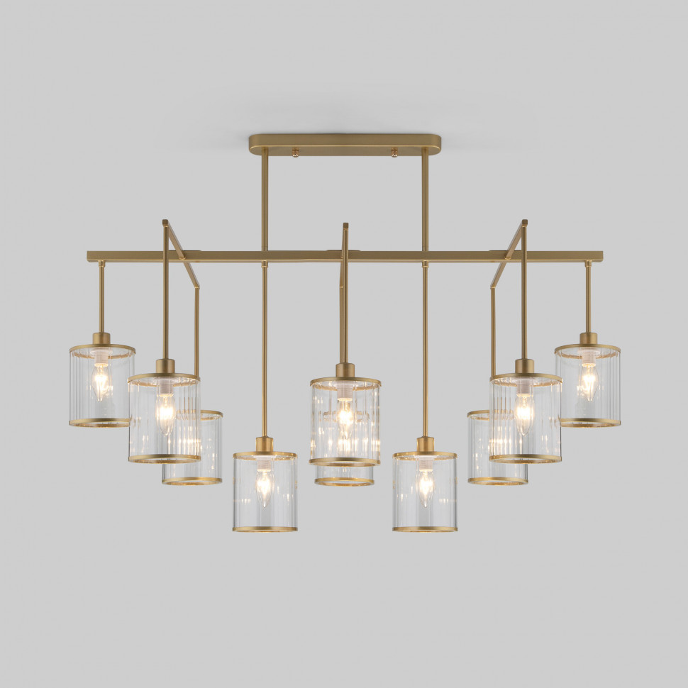 Умная потолочная люстра 60144/10 золото фото 1 &mdash; Multielectrika