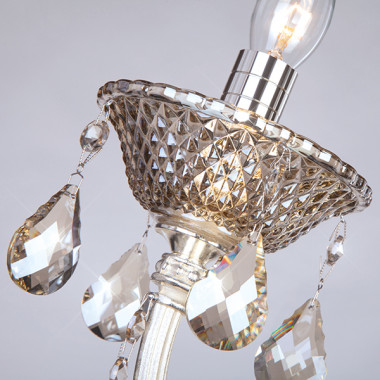 Бра с хрусталем 278/2 серебро — Multielectrika