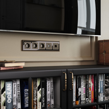 Накладка для TV розетки оконечной (бронзовый) W1193012 &mdash; Multielectrika