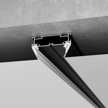 Basic System Алюминиевый профиль для монтажа в натяжной потолок однофазного шинопровода черный 2м 85234/00 — Multielectrika