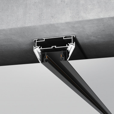 Basic System Алюминиевый профиль для монтажа в натяжной потолок однофазного шинопровода черный 2м 85234/00 — Multielectrika