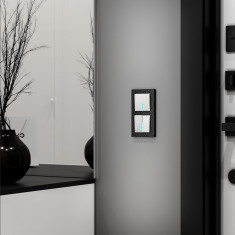 Выключатель одноклавишный проходной с подсветкой (Hammer белый) W1212101 &mdash; Multielectrika