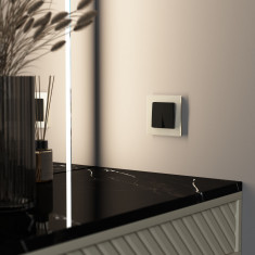 Рамка из стекла на 1 пост Senso шампань soft-touch W0013111 &mdash; Multielectrika
