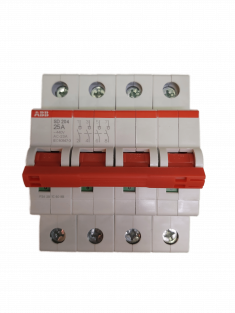 Рубильник 4-полюсный ABB SD204/25 рычаг красный 2CDD284101R0025 &mdash; Multielectrika