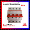 Рубильник 4-полюсный ABB SD204/25 рычаг красный 2CDD284101R0025 фото 1 — Multielectrika