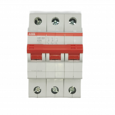 Рубильник 3-полюсный ABB SHD203/63 рычаг красный 2CDD273111R0063 &mdash; Multielectrika