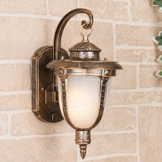 Atlas D черное золото уличный настенный светильник GLYF-2010D &mdash; Multielectrika