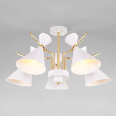 Потолочная люстра с поворотными рожками 70114/5 белый — Multielectrika
