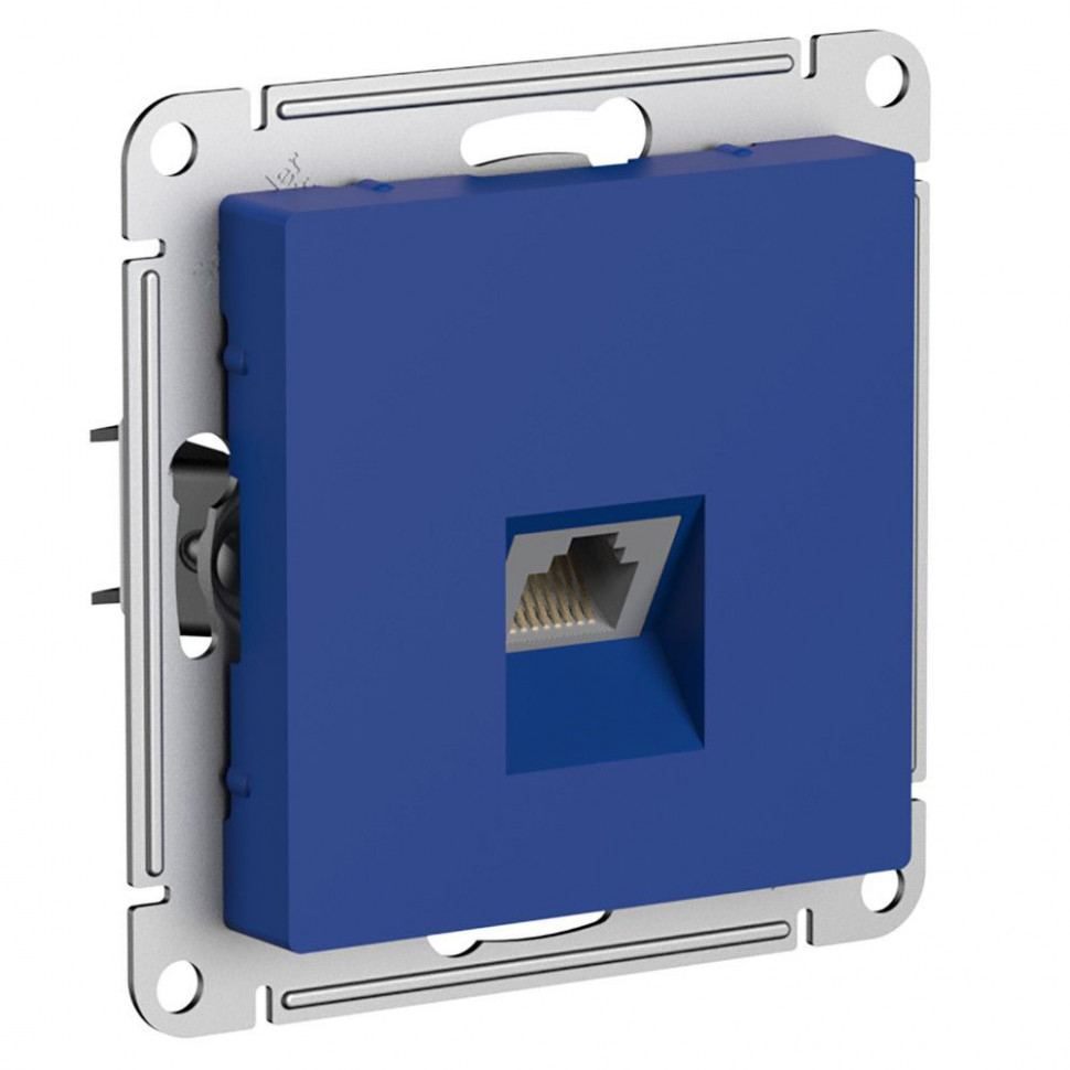 Розетка RJ-45 Systeme Electric AtlasDesign кат. 6Е, аквамарин фото 1 — Multielectrika