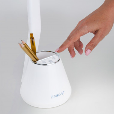 Настольный светодиодный светильник с сенсорным управлением и регулировкой цветовой температуры 80421/1 белый — Multielectrika