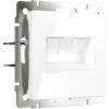 Розетка двойная Ethernet RJ-45 (белая) W1181101 фото 1 &mdash; Multielectrika