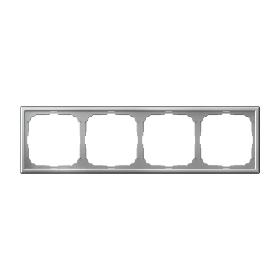 Рамка на 4 поста Systeme Electric ArtGallery универсальная, алюминий фото 1 — Multielectrika