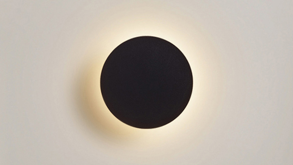 Настенный светильник, круг, черный, 5Вт, 3000К, ML-R150-BL-WW фото 1 &mdash; Multielectrika