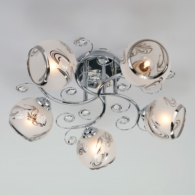 Люстра с плафонами 30031/5 хром — Multielectrika