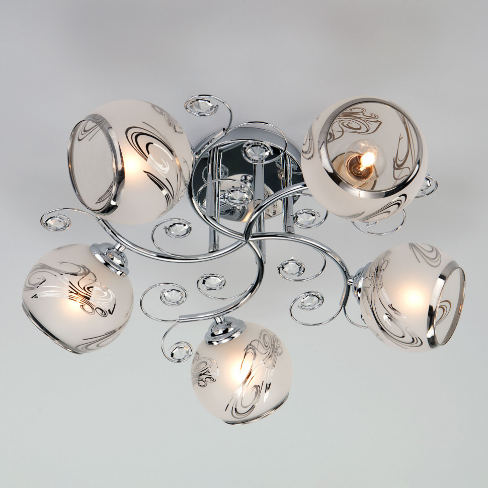 Люстра с плафонами 30031/5 хром фото 1 — Multielectrika