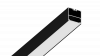 Подвесной алюминиевый профиль Design LED LS 5050, 2500 мм, черный 9005 муар (М) (нового образца) фото 3 — Multielectrika