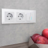Рамка из стекла на 3 поста Favorit белый W0031101 фото 5 &mdash; Multielectrika