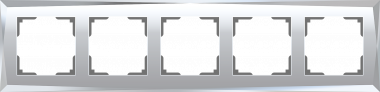 Рамка на 5 постов (зеркальный) WL08-Frame-05 — Multielectrika