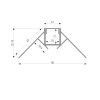 Встраиваемый угловой алюминиевый профиль (внешний угол) для светодиодной ленты LL-2-ALP015 фото 8 &mdash; Multielectrika