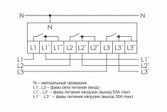 Реле напряжения (трёхфазный-АС / Ампер-63 / Контакт-3NO) CP-723 &mdash; Multielectrika