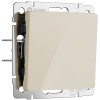 Выключатель одноклавишный (айвори акрил) W1110043 фото 1 &mdash; Multielectrika