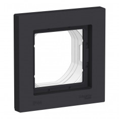 Рамка Systeme Electric AtlasDesign Aqua IP44 на 1 пост, карбон &mdash; Multielectrika