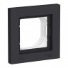 Рамка Systeme Electric AtlasDesign Aqua IP44 на 1 пост, карбон
